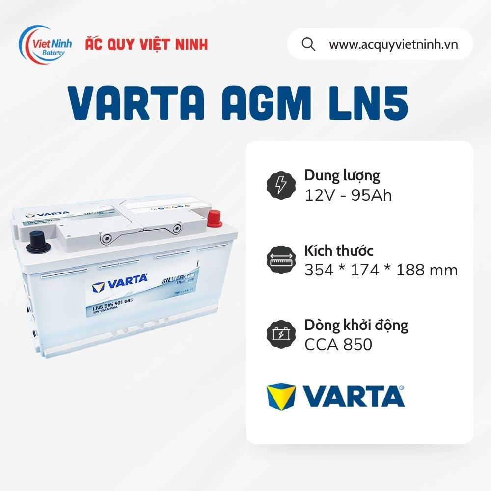 Ắc quy Varta AGM LN5 (12V - 95Ah)
